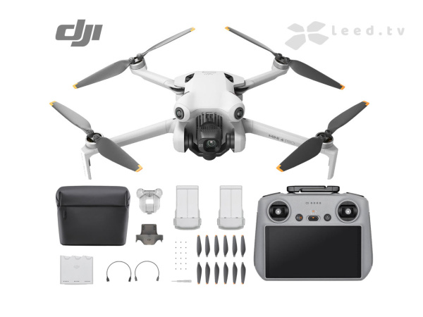 Квадрокоптер DJI Mini 4 Pro Fly More Combo Plus (DJI RC 2)