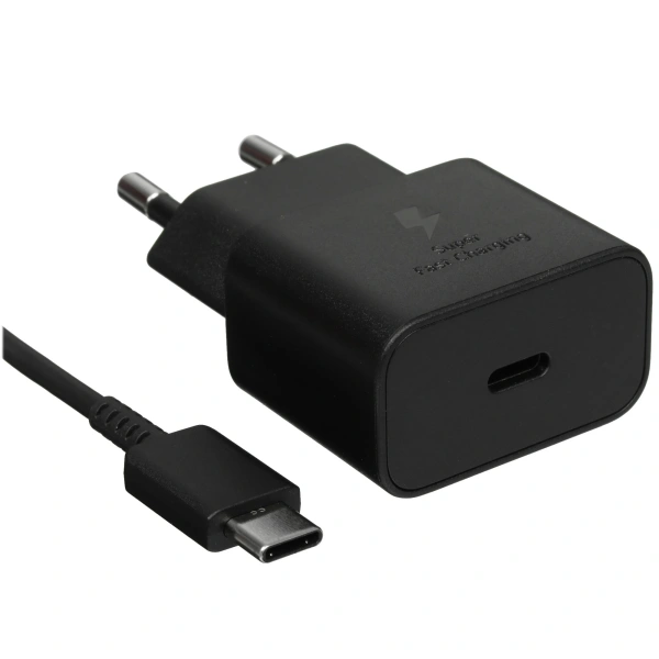 Samsung Power Adapter USB-C 25w Black + USB-C/USB-C Cabel 1m