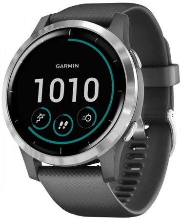 Умные часы Garmin Vivoactive 4 Wi-Fi NFC, серый/черный