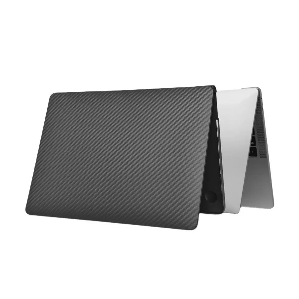 Чехол накладка Gurdini для Macbook Air 13.6" M2/M3/M4 пластик под карбон черный Чехол накладка Gurdini для Macbook Air 13.6" M2/M3/M4 пластик под карбон черный