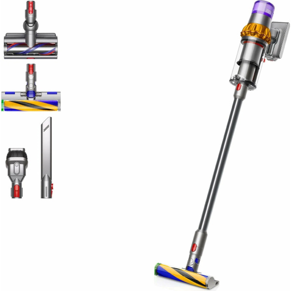 Вертикальный пылесос Dyson V15 Detect Absolute (SV47), Yellow/Nickel Вертикальный пылесос Dyson V15 Detect Absolute (SV47), Yellow/Nickel
