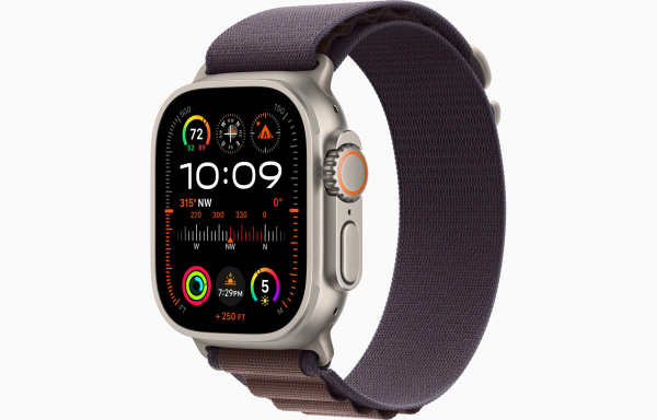 Apple Watch Ultra 2 Titanium Case with Indigo Alpine Loop Medium Apple Watch Ultra 2 Titanium Case with Indigo Alpine Loop Medium