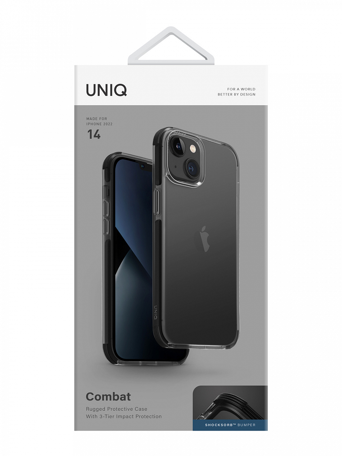 Чехол Uniq iPhone 14 Combat Black Чехол Uniq iPhone 14 Combat Black