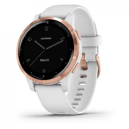 Умные часы Garmin Vivoactive 4s белый/золотой