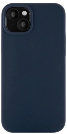 Чехол защитный uBear Touch Mag Case, iPhone 15 Plus, MagSafe, силикон, темно-синий