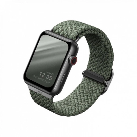 Ремешок Uniq для Apple Watch 41/40/38 mm ASPEN Strap Braided Green Ремешок Uniq для Apple Watch 41/40/38 mm ASPEN Strap Braided Green