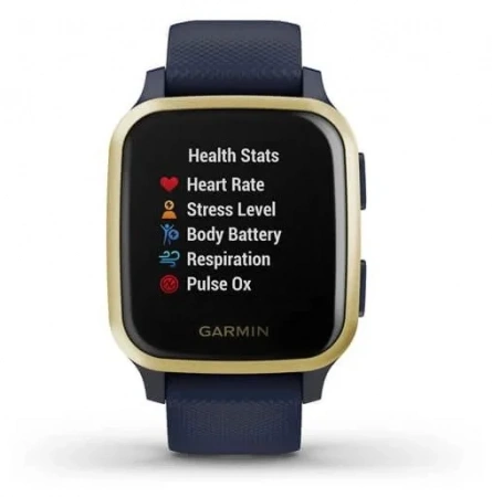 Умные часы Garmin Venu Sq Music Edition NFC, золотистый/темно-синий