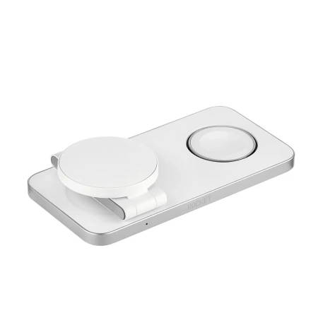 Беспроводное зарядное устройство Rocket Premium Magic 3in1, Apple Watch, 22.5W, белый