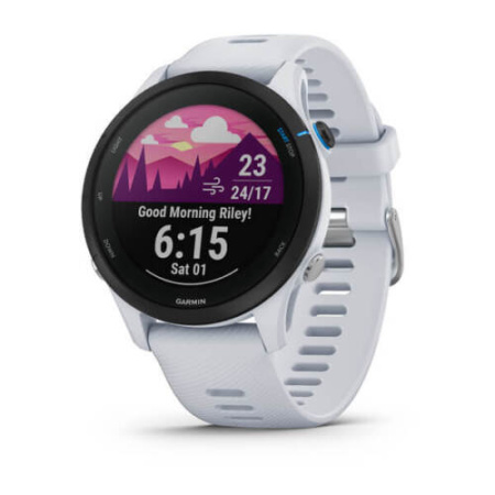 Умные часы Garmin Forerunner 255 Music Wi-Fi, белый камень