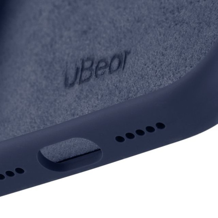 Чехол защитный uBear Touch Mag Case для iPhone 17 Pro, MagSafe, силикон, софт-тач, Темно-синий