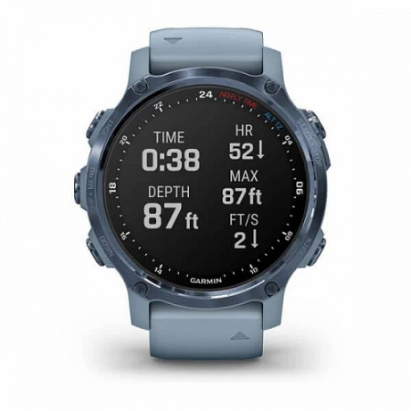 Умные часы Garmin Descent Mk2S Mineral Blue with Sea Foam Silicone Band Умные часы Garmin Descent Mk2S Mineral Blue with Sea Foam Silicone Band