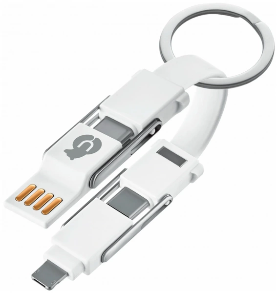 Кабель uBear Life Switch Key Ring Cable 6 in 1, белый Кабель uBear Life Switch Key Ring Cable 6 in 1, белый