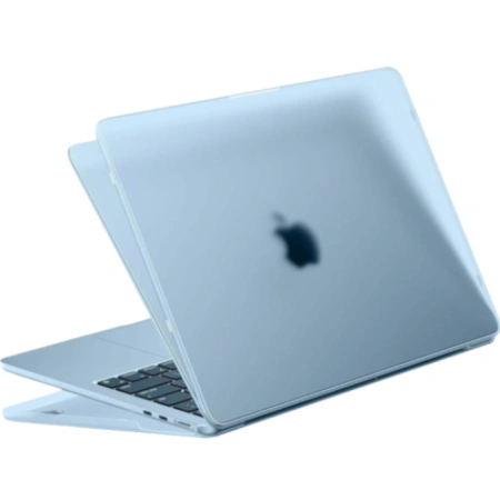 Чехол накладка Gurdini для Macbook Air 13.6" M2/M3/M4 пластик матовый небесно-голубой