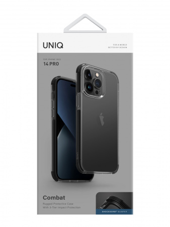Uniq для iPhone 14 Pro чехол Combat Black