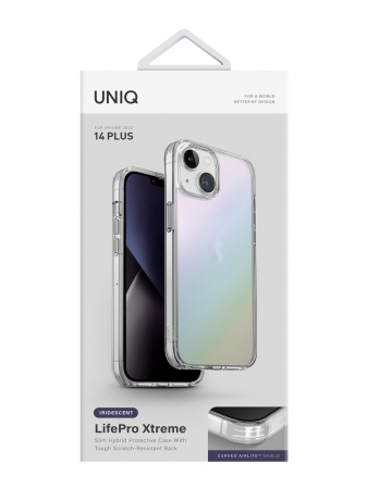 Uniq для iPhone 14 Plus чехол Lifepro Xtreme Iridescent