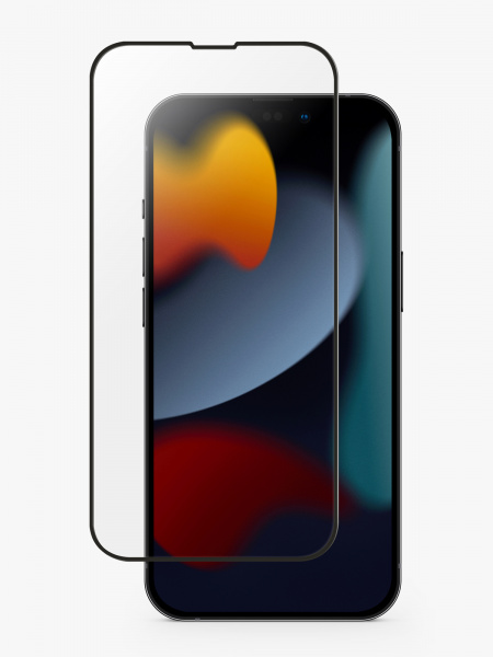 Стекло Uniq для iPhone 14 Pro OPTIX Vivid (true colors) Clear/Black