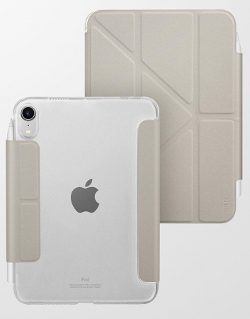 Чехол Uniq для iPad Mini 6 (2021) Camden Anti-microbial Grey Чехол Uniq для iPad Mini 6 (2021) Camden Anti-microbial Grey
