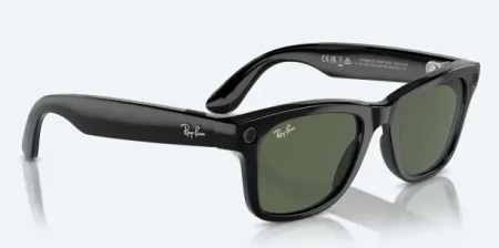 Умные очки Ray-Ban Meta Smart Glasses Wayfarer Shiny Black/G15 Green