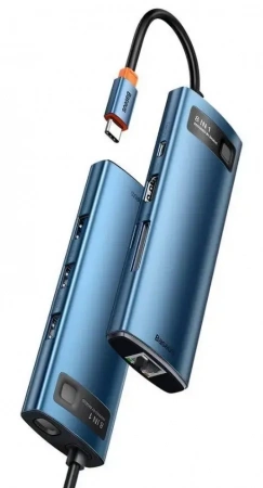 Хаб Baseus Metal Gleam Series 8-in-1 (WKWG000103)