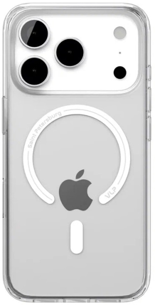 Чехол защитный VLP Puro Case с MagSafe для iPhone 17 Pro, прозрачный