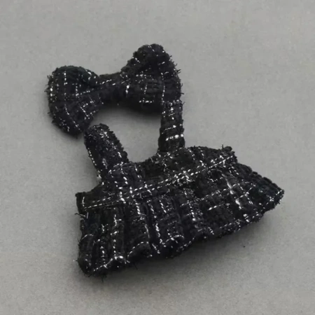 Одежда Labubu платье с бантом черное