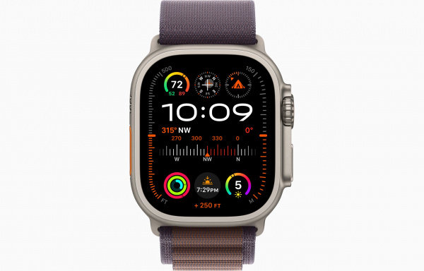 Apple Watch Ultra 2 Titanium Case with Indigo Alpine Loop Medium Apple Watch Ultra 2 Titanium Case with Indigo Alpine Loop Medium