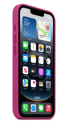 Чехол накладка для iPhone 16e 6.1" (2025) Silicone Case with Magsafe Fuchsia